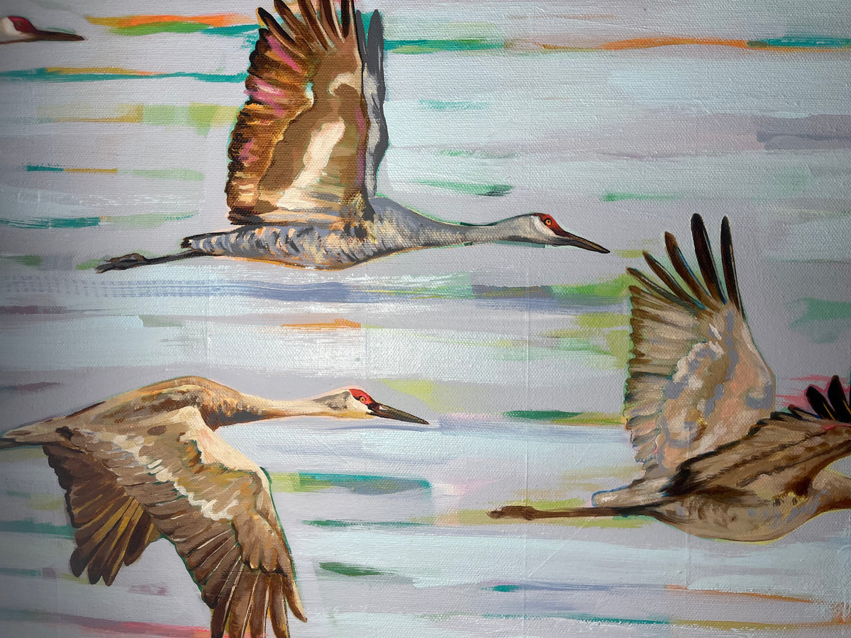 Cranes in Flight