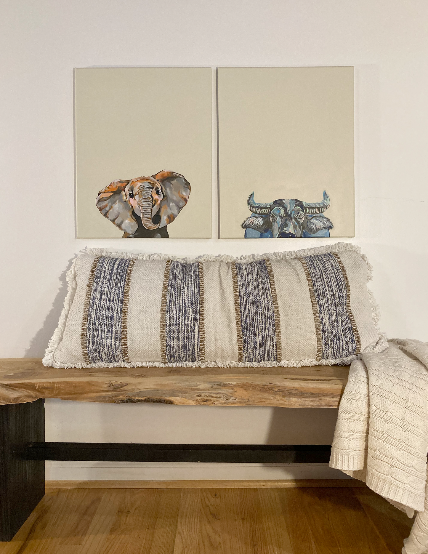 Wally the Water Buffalo Original Painting