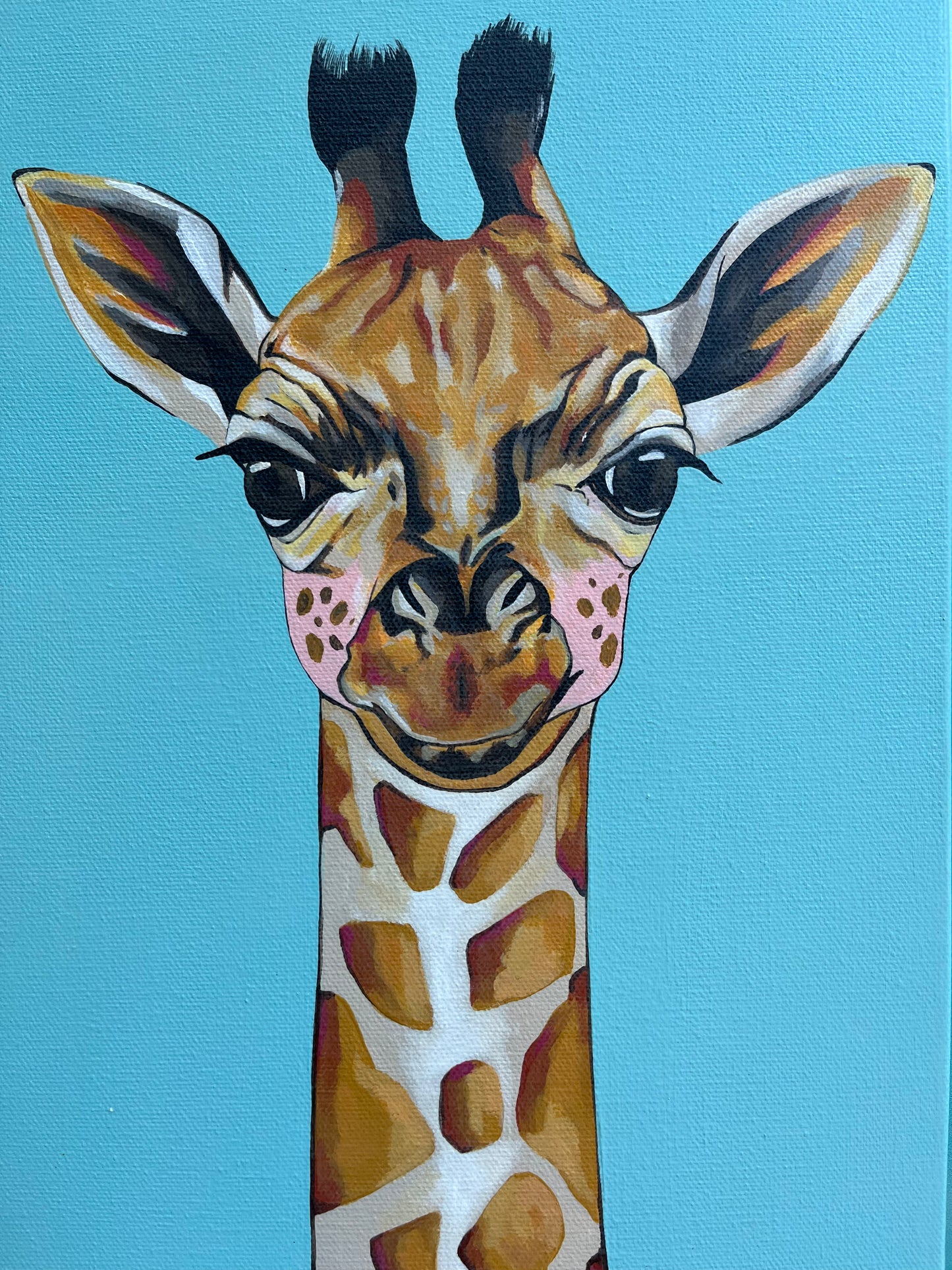 Savannah the Giraffe Original Painting
