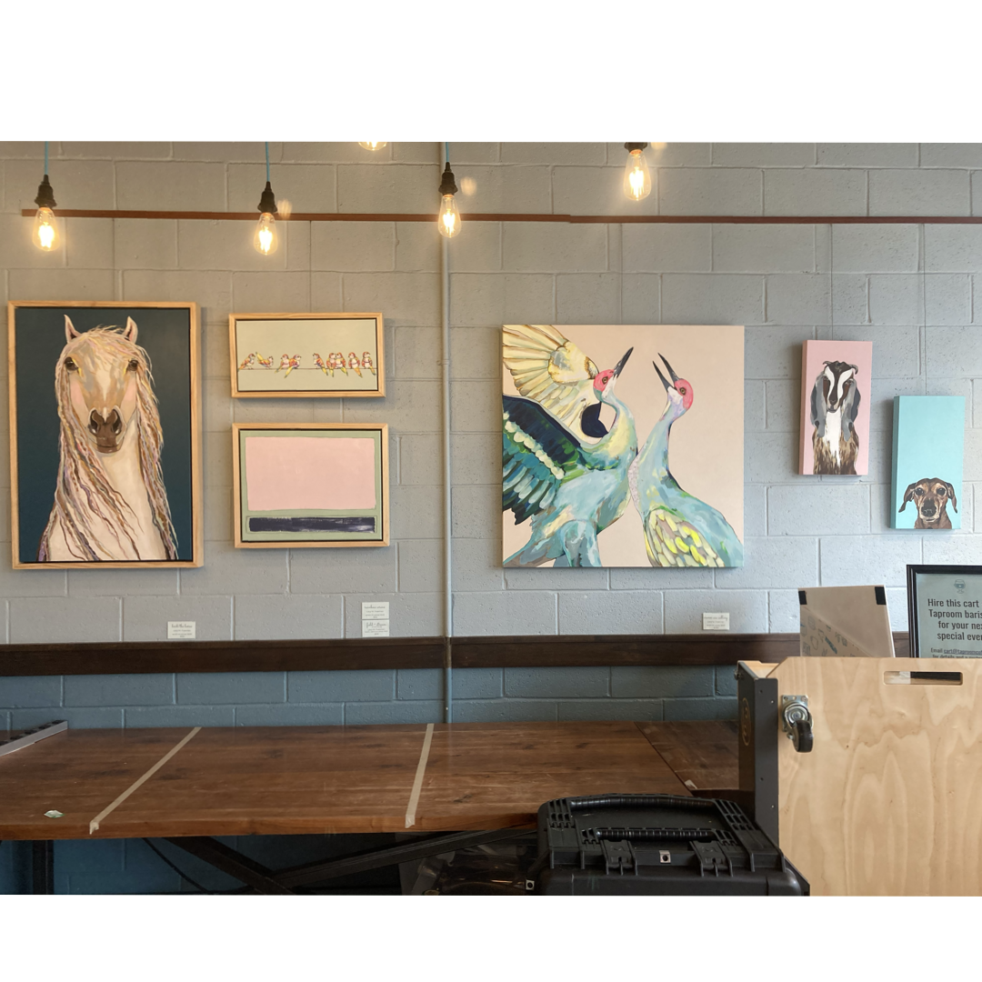 Rainbow Wrens Original Painting