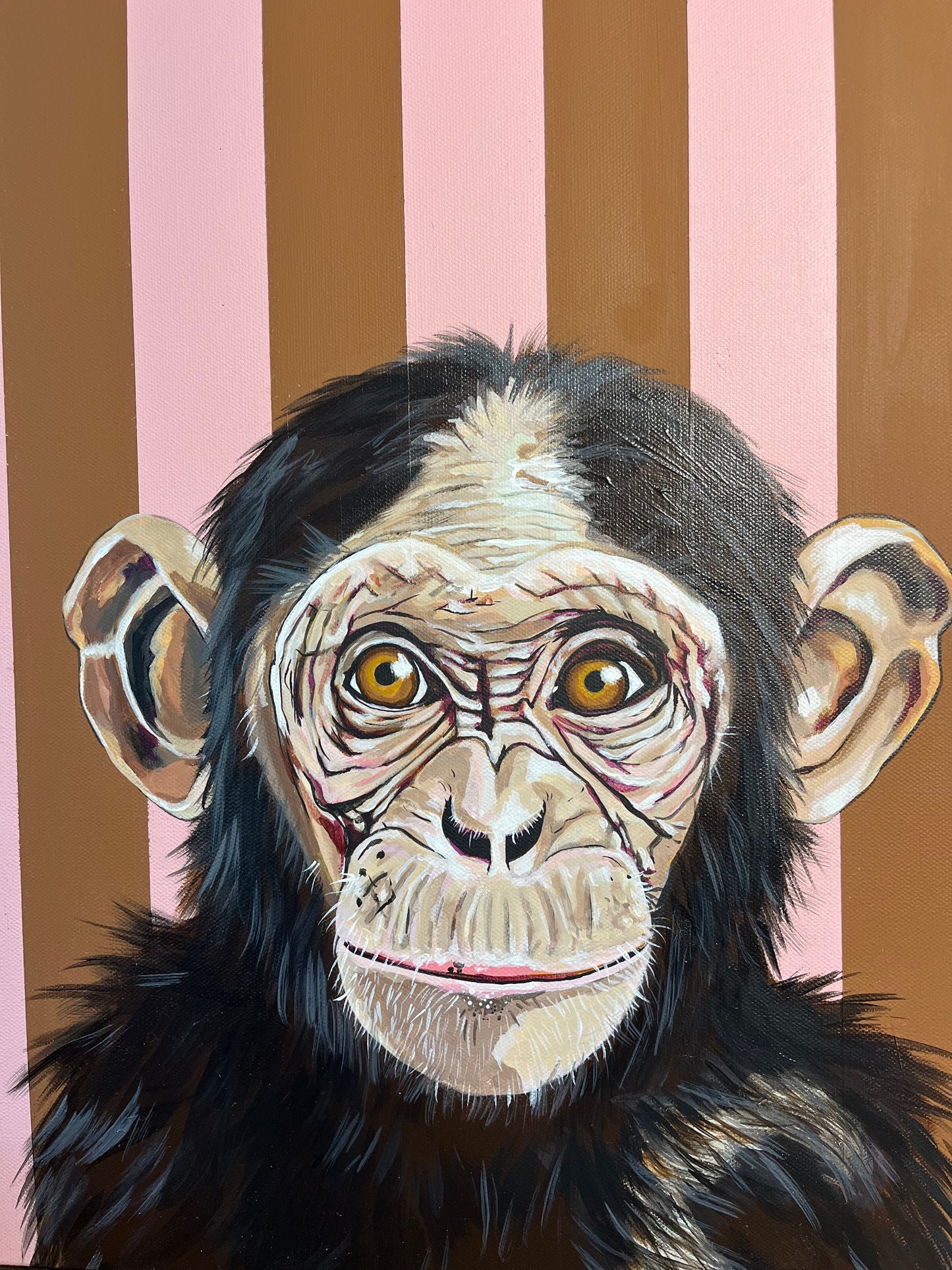 George the Chimp Original Painting