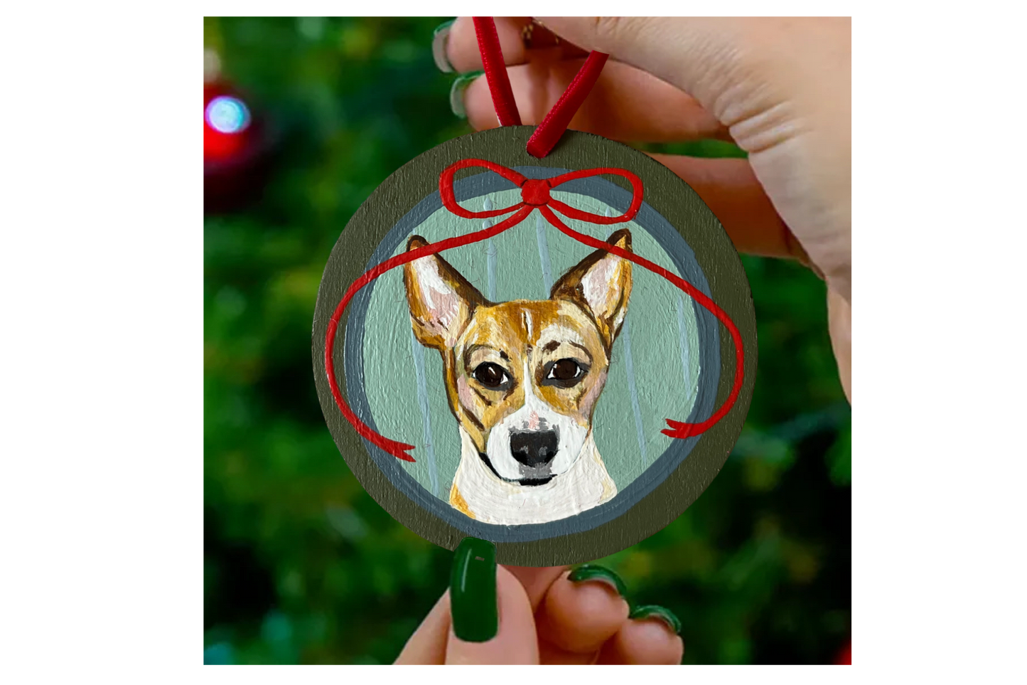 Round Hand Painted Pet Ornaments