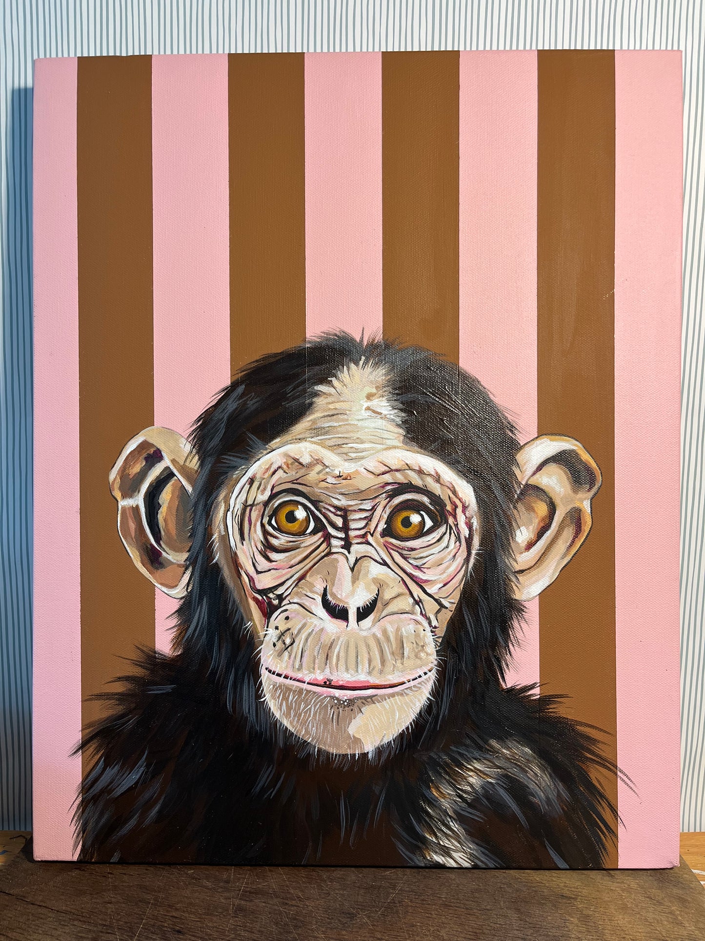 George the Chimp Original Painting