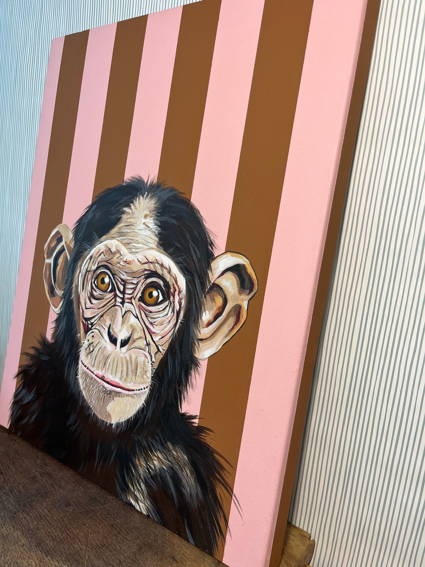 George the Chimp Original Painting