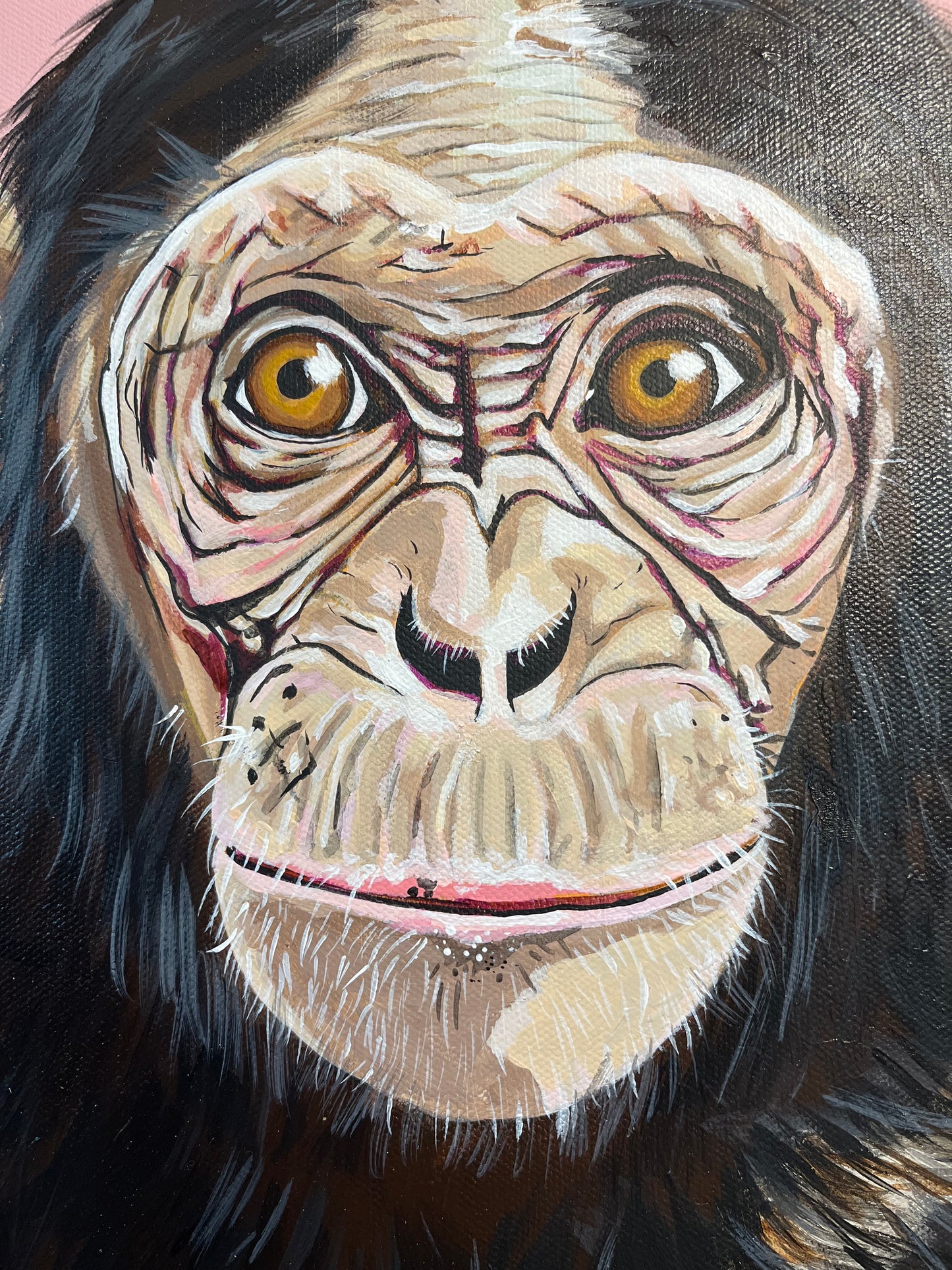 George the Chimp Original Painting