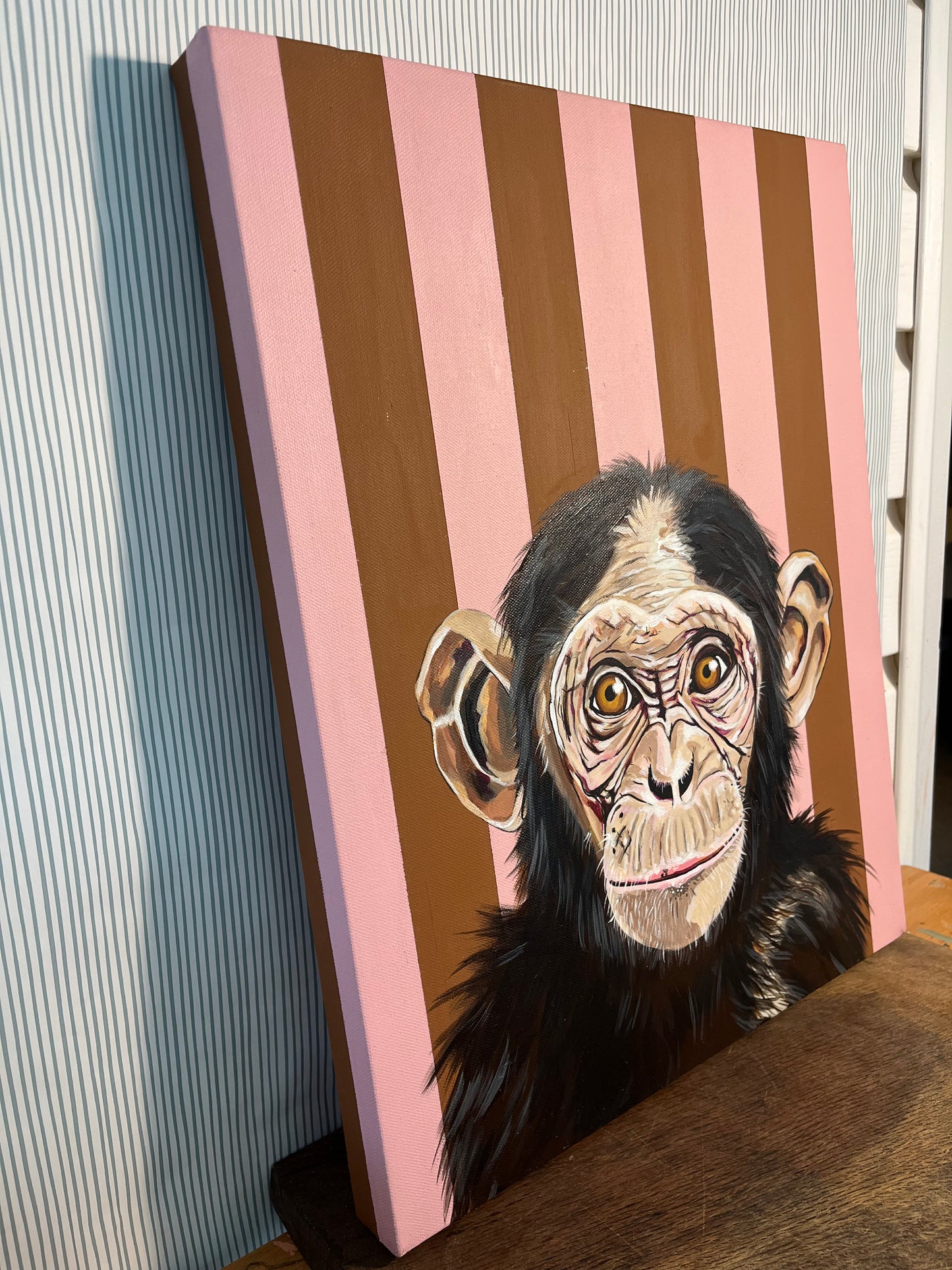 George the Chimp Original Painting