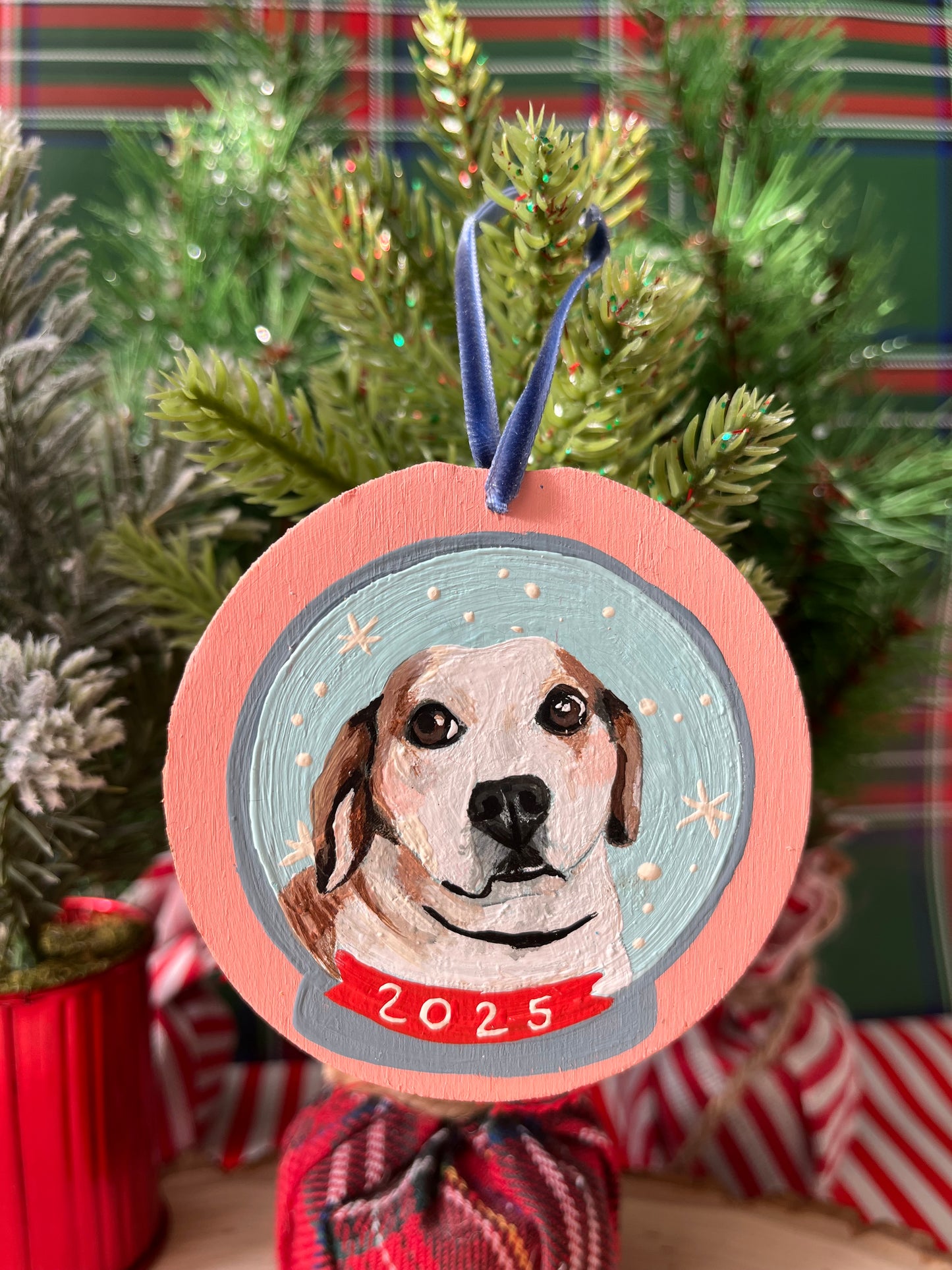 Round Hand Painted Pet Ornaments