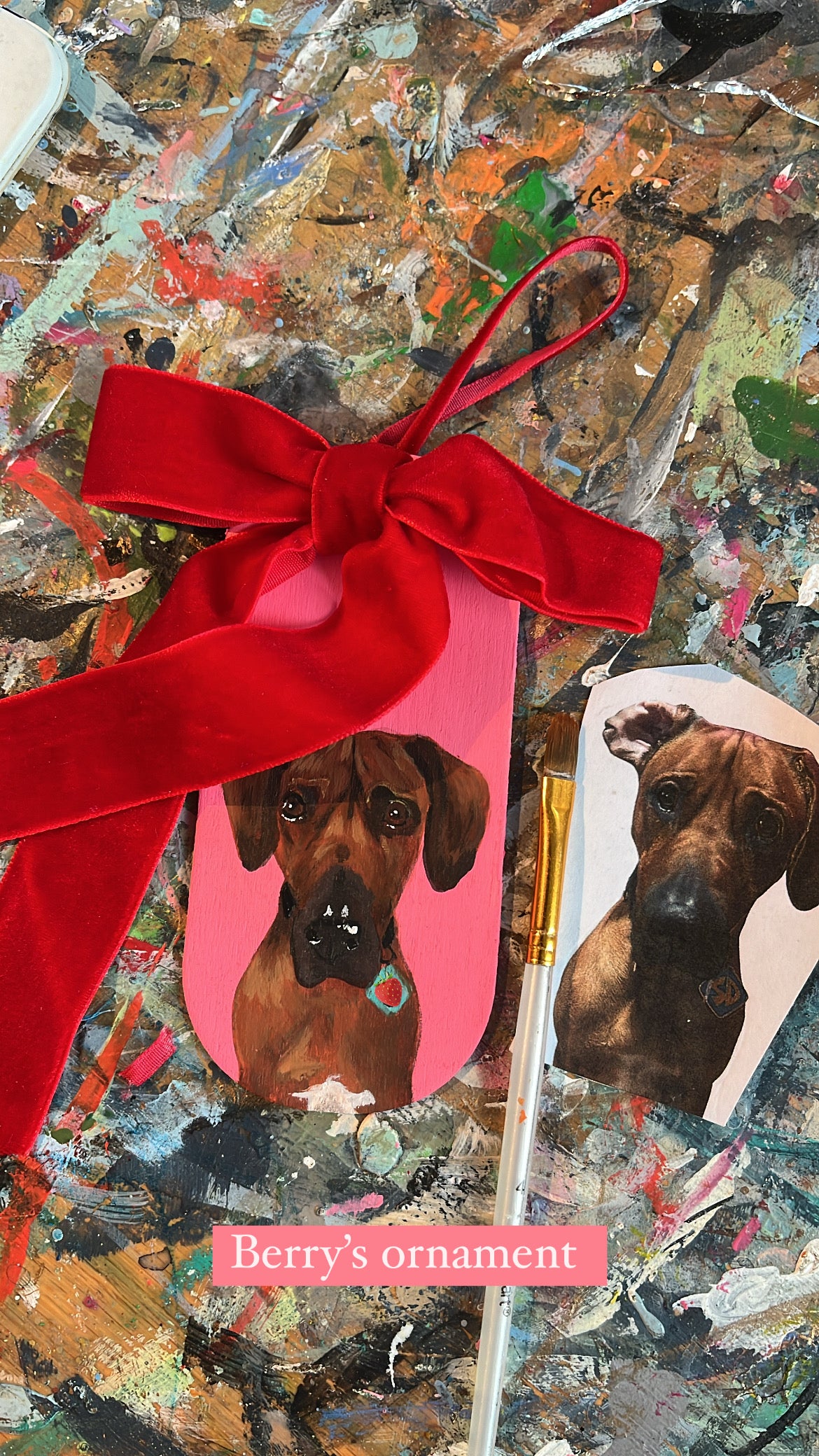 Long Hand Painted Pet Ornaments