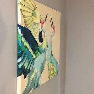 Cranes are Calling Original Painting