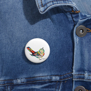 Rainbow Wren Pin Button