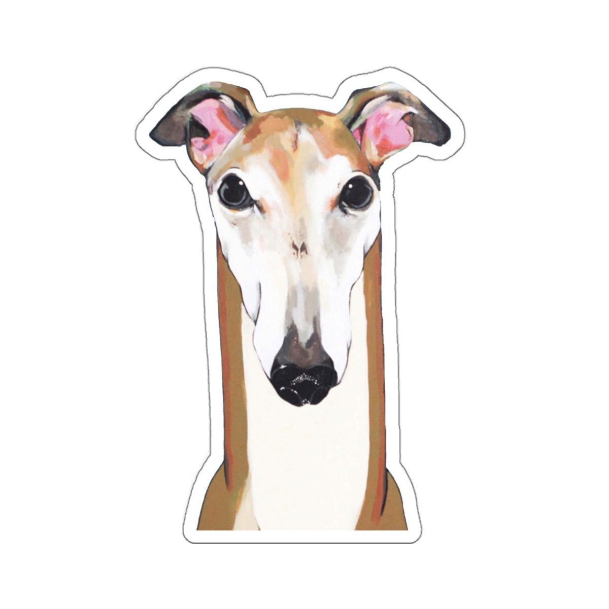 Ron the Greyhound Kiss-Cut Sticker