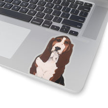 Load image into Gallery viewer, Buster the Basset Hound Kiss-Cut Sticker