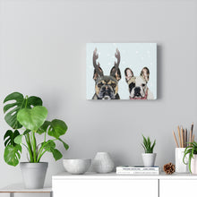 Load image into Gallery viewer, Holiday Pups - XCII Brothers on Canvas Gallery Wrap