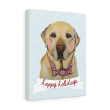 Load image into Gallery viewer, Holiday Pups - Lab on Canvas Gallery Wrap