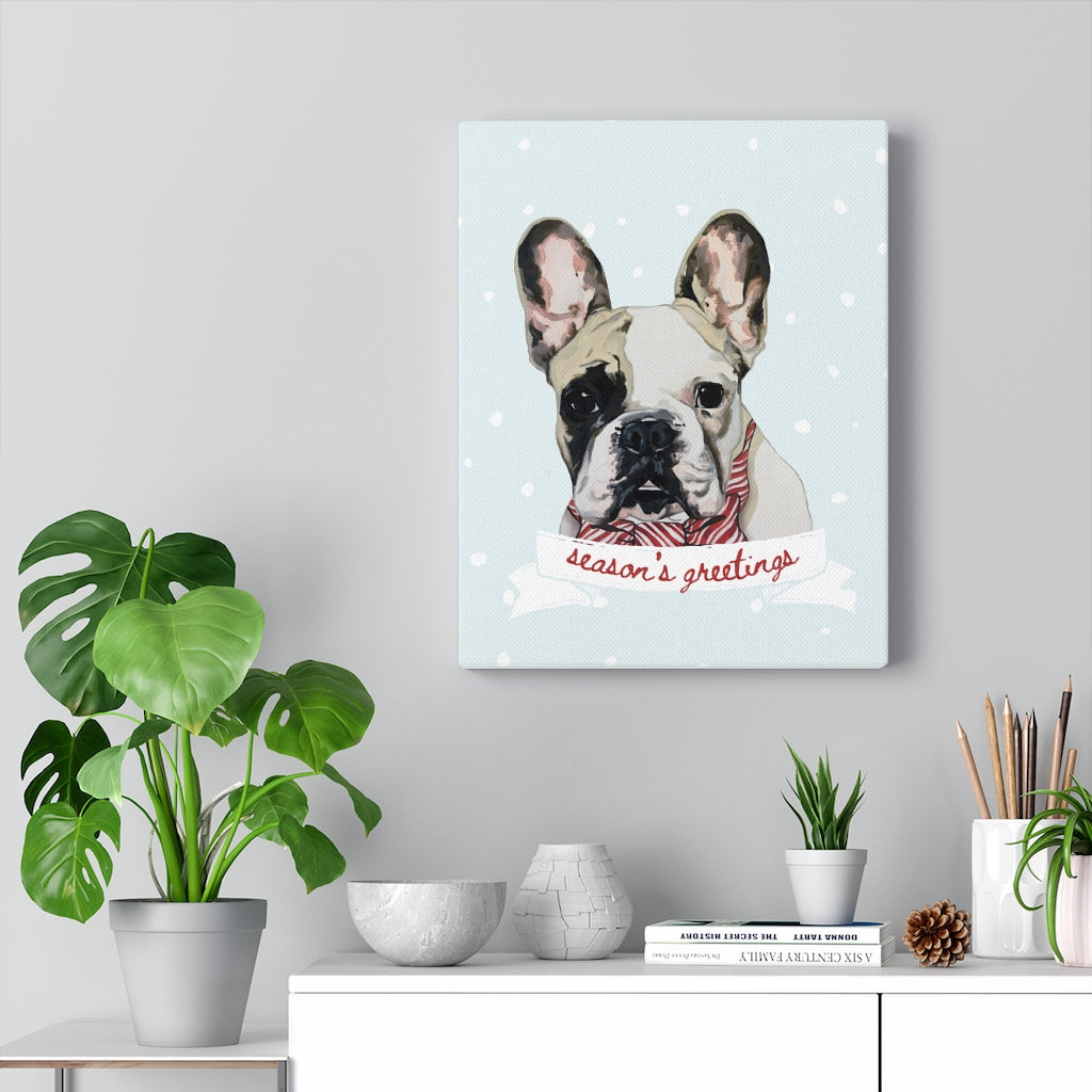 Holiday Pups - XCII Brothers on Canvas Gallery Wrap