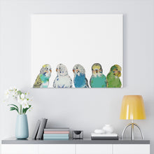 Load image into Gallery viewer, Parakeet Party on Canvas Gallery Wrap