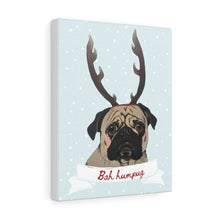 Load image into Gallery viewer, Holiday Pups - Bah Humbug on Canvas Gallery Wrap