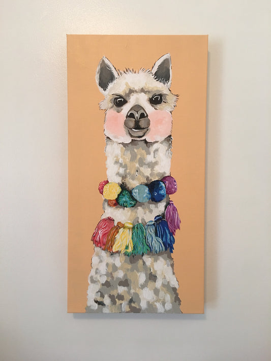 Alexei the Alpaca Original Painting