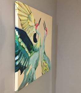Cranes are Calling Original Painting