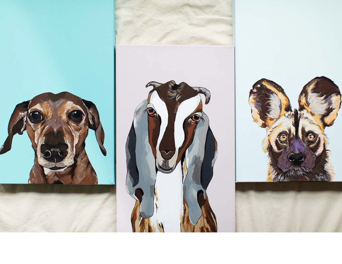 Willis the Wild Dog Original Painting