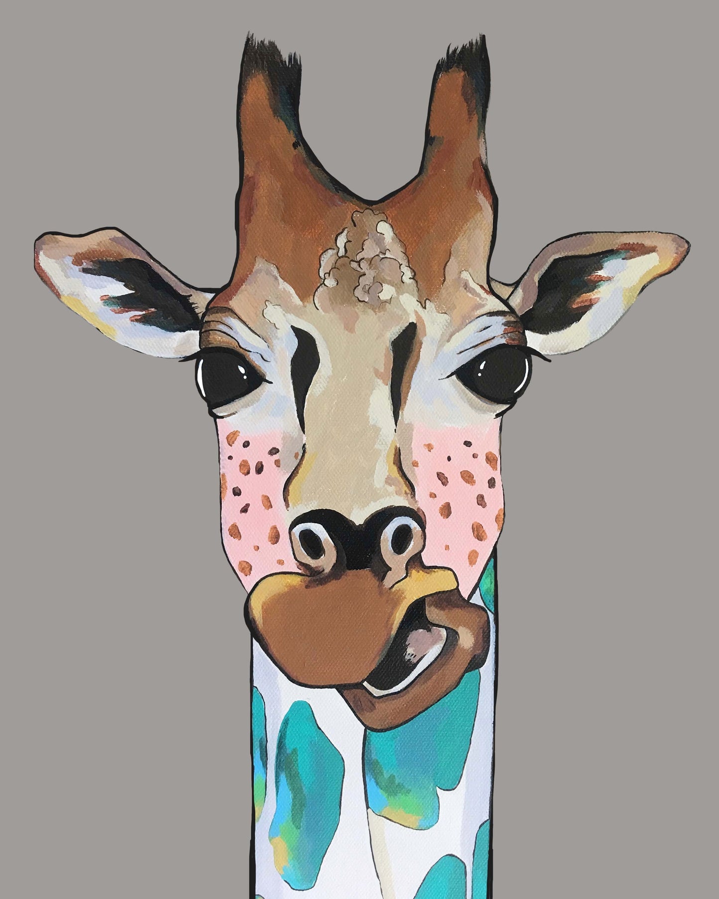 Mary Jane the Giraffe Original Painting