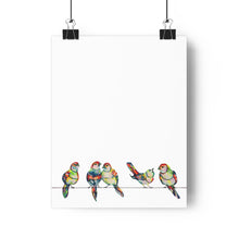 Load image into Gallery viewer, Hotwire Birds Vertical Giclée Art Print