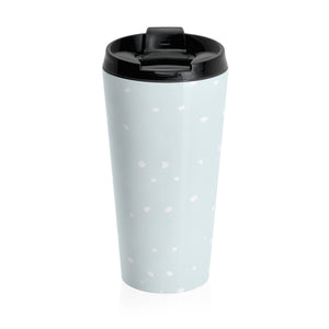 Holiday Pups Stainless Steel Travel Mug - Auggie