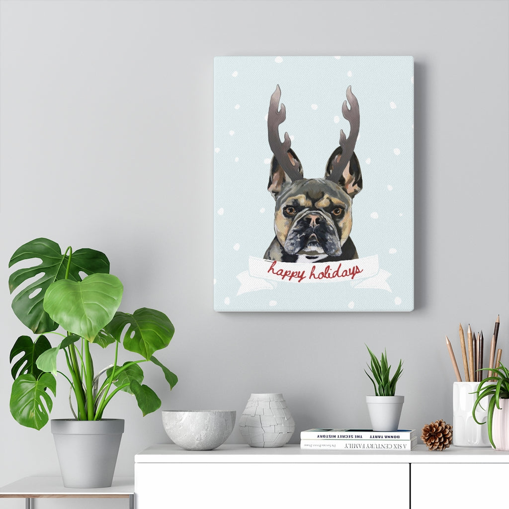 Holiday Pups - XCII Brothers on Canvas Gallery Wrap