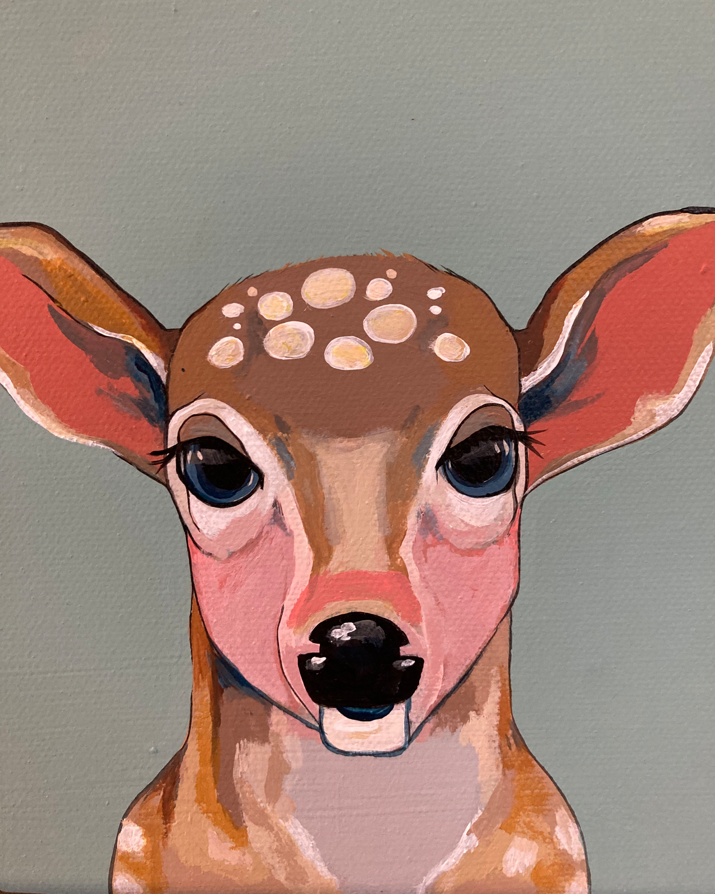 The Whitetail Family Original Painting
