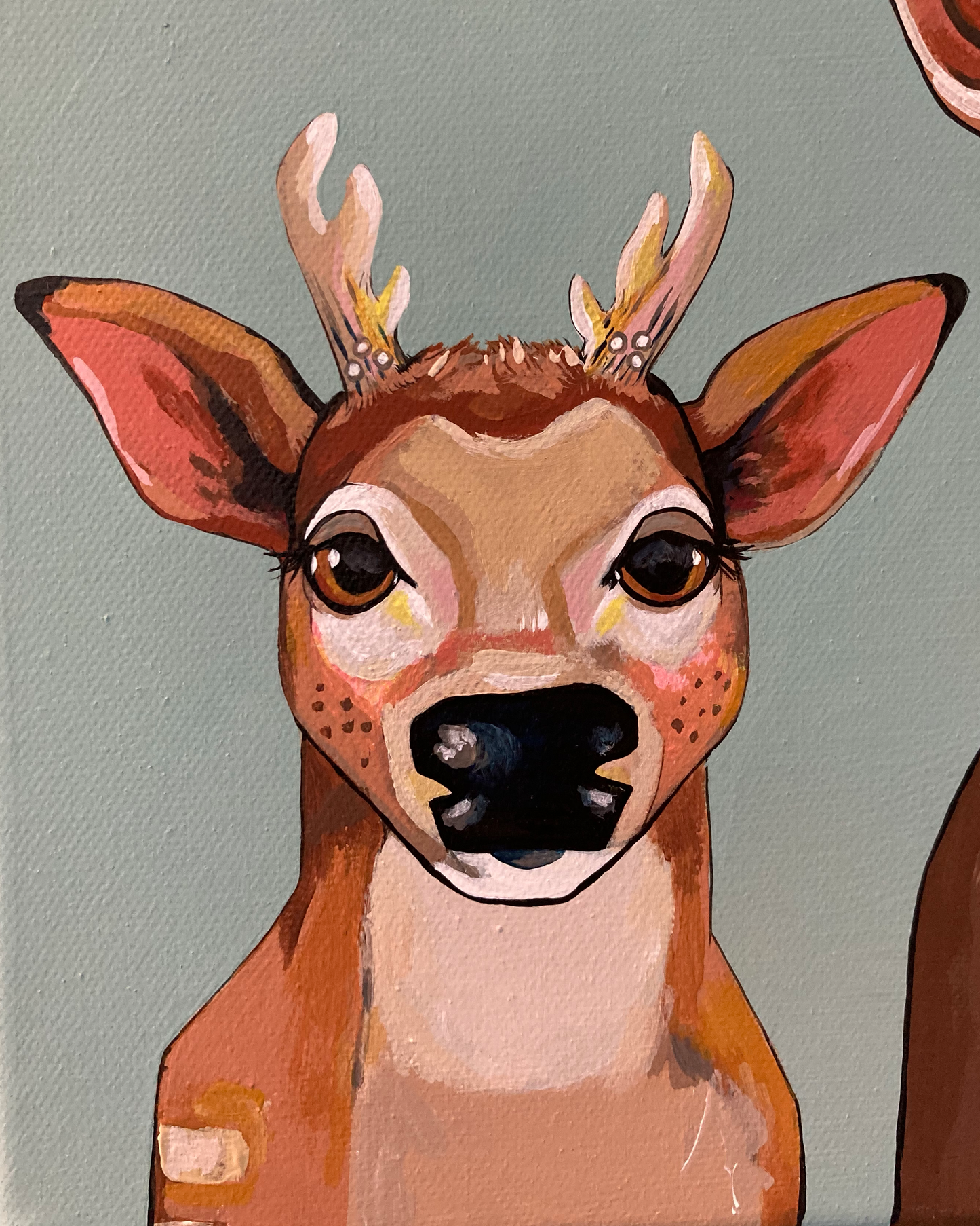 The Whitetail Family Original Painting