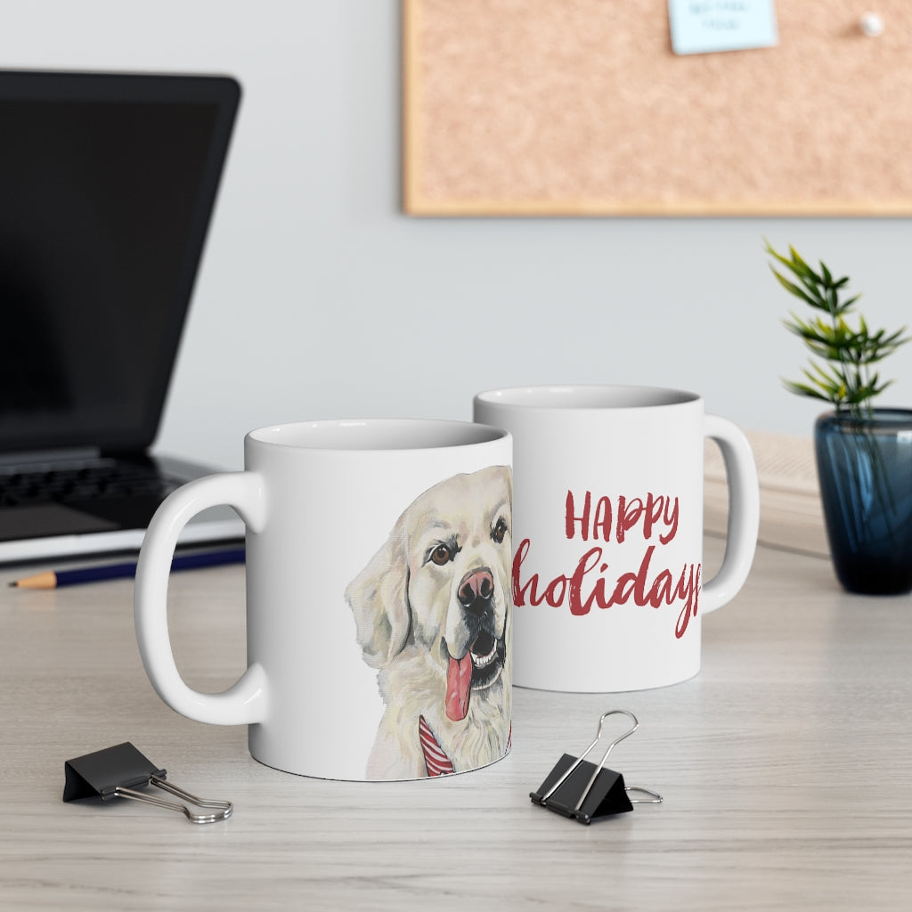Holiday Pups Mug - Golden Retriever