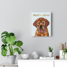 Load image into Gallery viewer, Holiday Pups - Auggie on Canvas Gallery Wrap