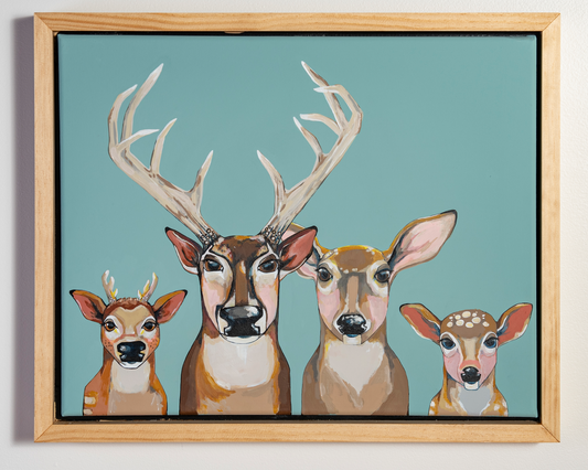 The Whitetail Family Original Painting