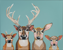 Load image into Gallery viewer, The Whitetail Family Original Painting