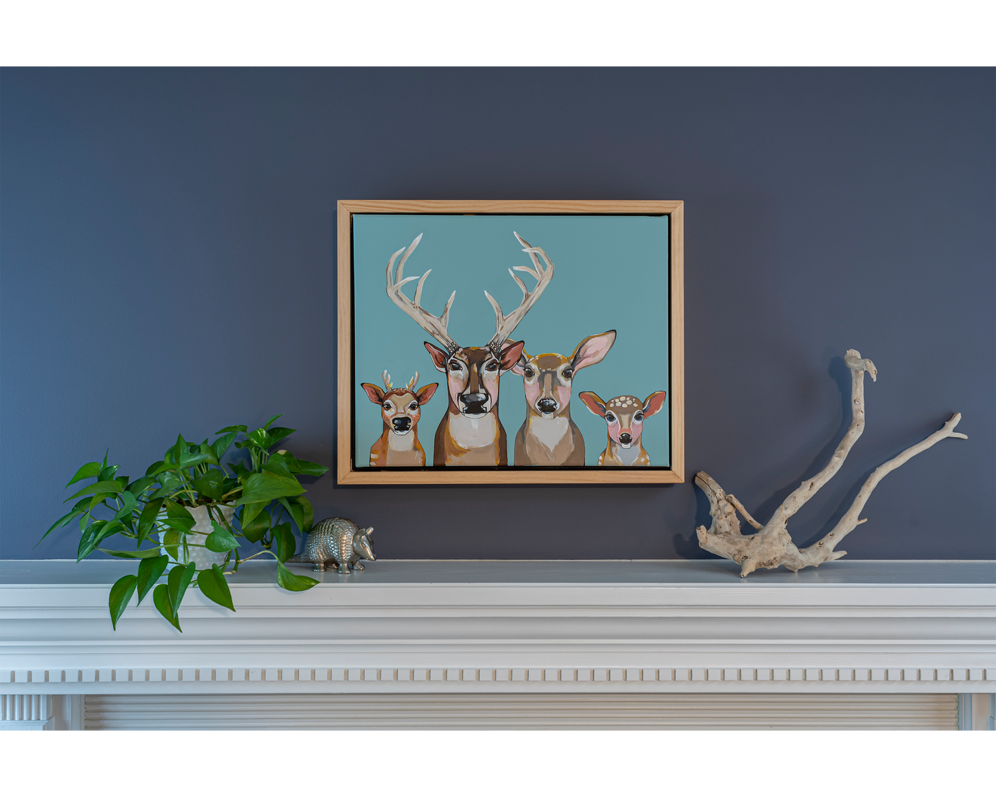 The Whitetail Family Original Painting