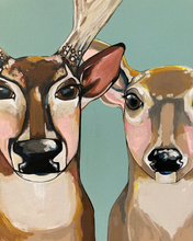 Load image into Gallery viewer, The Whitetail Family Original Painting