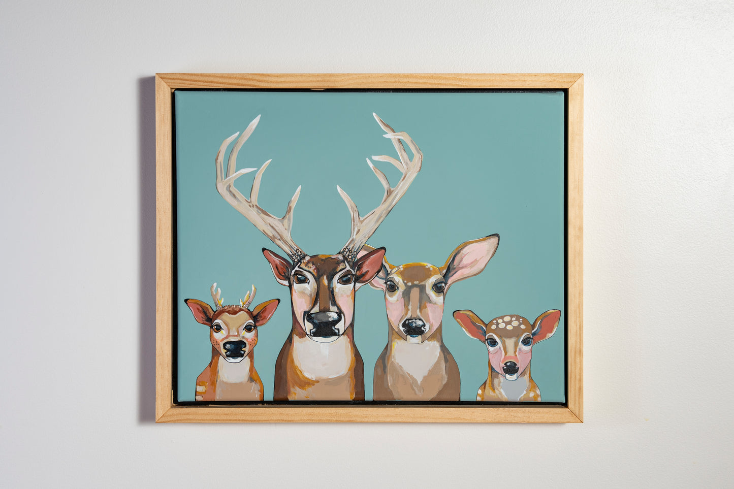 The Whitetail Family Original Painting