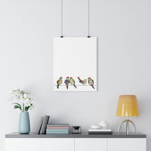 Load image into Gallery viewer, Hotwire Birds Vertical Giclée Art Print