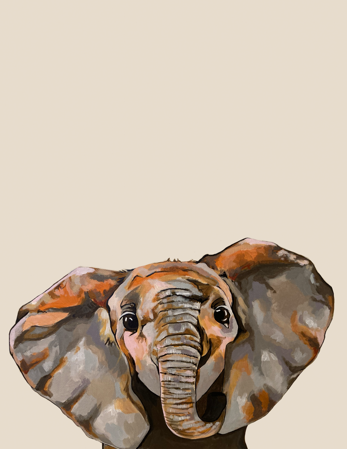 Elle the Elephant Original Painting
