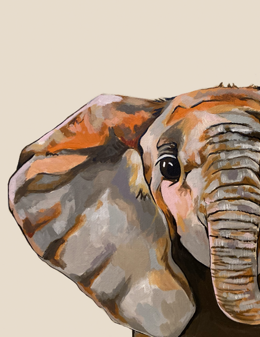 Elle the Elephant Original Painting
