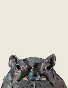 Hannah the Hippo Original Painting