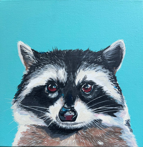 Randy the Raccoon Original Painting