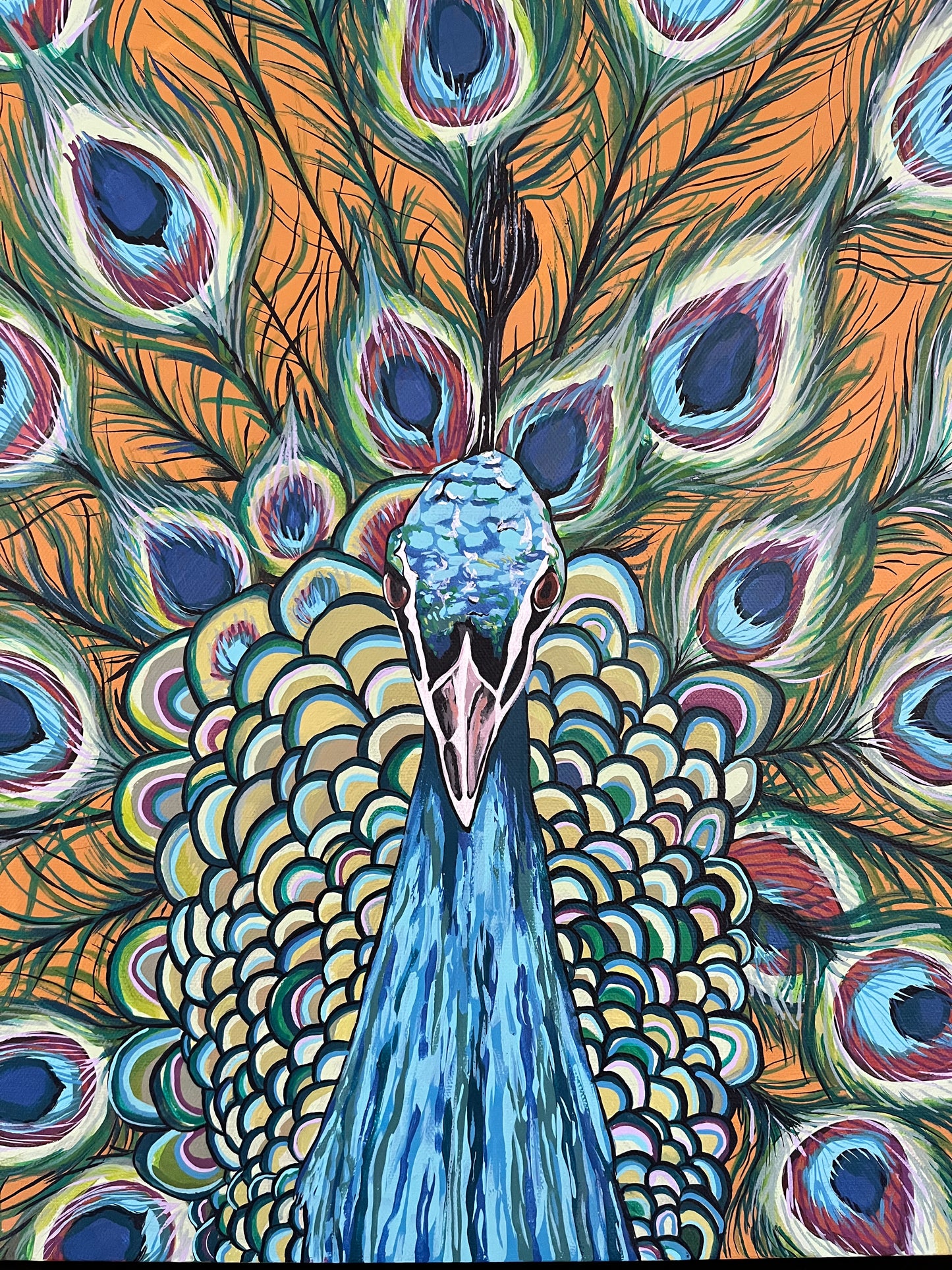 Peter the Peacock Original Painting