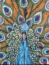 Load image into Gallery viewer, Peter the Peacock Original Painting
