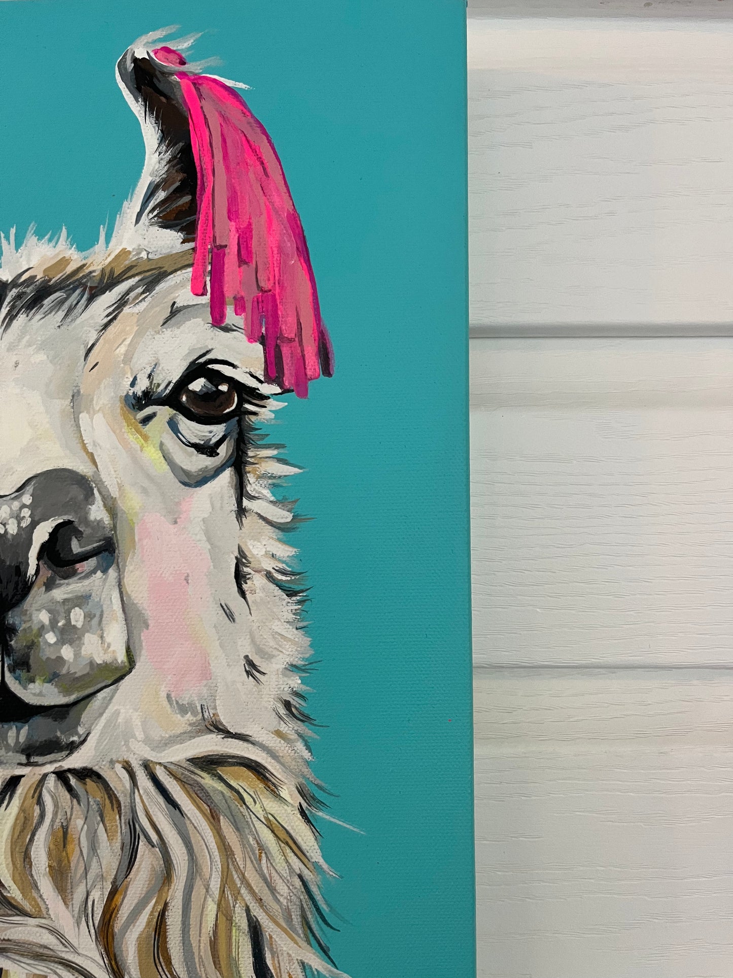 LLaylla the LLama Original Painting