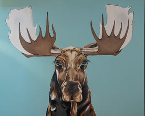 Marty the Moose Original Painting