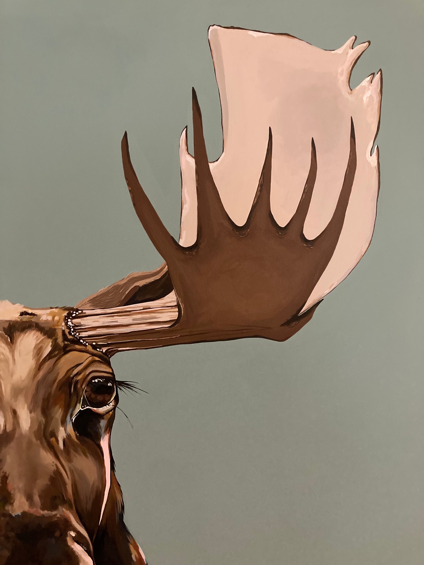 Marty the Moose Original Painting